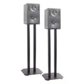 Duronic SPS1022-60 Speaker Stand (pair), MEDIUM 60cm, Set of 2 Steel Base Supports for Stereo Loudspeakers, Insulating Spikes, Shoes and Pads