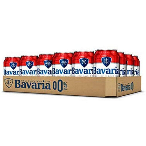 Bavaria 0.0 Percent Original Alcohol Free Beer 24 x 330 ml Cans