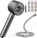 Hard Water Filter Shower Head with 3 Filter, Shower Head and Hose 1.5M, High Pressure Shower Heads with 5 Modes for Home Bathroom Accessory