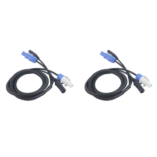 2X Powercon Cable Combination of Plug and XLR Signal Line for Light Power Connection Transit(A)