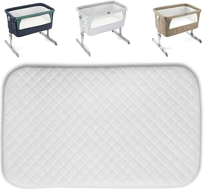 Next2Me Crib Mattress - Compatible with the Chicco Next2Me & Tutti Bambini Cozee – Extra Thick - Removable/Washable Cover - Next to Me : Size 83cm x 50 x 5 CM
