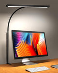 160 LED Desk Lamp - Super Bright Dimmable Clamp Lamp for Home Office with 3 Colour Temperatures and 10 Brightness Levels, Office Lamp with 10W USB Adapter[Energy Class E]