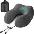 Travel Pillow for Airplane, Neck Pillow for Travel, Memory Foam Travel Neck Pillow for Adults, Soft & Lightweight Flight Pillow, Ergonomic Neck Cushion With Carry Bag