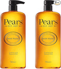 Pears Pure & Gentle Body Wash - Soap-free Cleanser - Nourishing Gel with 98% Pure Glycerin & Natural Oils - for Glowing Skin 10x More Moisturiser - Beauty Bath for Moisturising Care - 750ml (2 Pack)