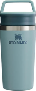 STANLEY 1913 Cafe to-Go Travel Mug 0.35L - Keeps 4 Hours Hot - 5 Hours Cold - Stainless Steel Thermal Mug - Dishwasher Safe - Easy-Carry Handle - Insulated Coffee Cup - Shale
