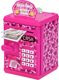 Style Girlz Digital Money Box For Girls - Electronic Kids Safe With Password - Piggy Bank With Auto-Feed - ATM Cash Savings Box For Kids Age 3 +