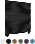 No Drill Blinds Non-woven Fabric Cut to Size Blackout Thermal Easy Fit Self Adhesive Stick On Pleated Temporary Shades Clip In Paper Blinds for Windows Patio Doors Kitchen Bathroom Bedroom