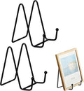 2 pcs Plate Stands for Display,Plate Holder Easel Display Stand,Metal Plate Stands for Display Tabletop Picture Stand,Black Iron Easels for Photo,Pictures,Decorative Plate Dish and Tabletop Art(Black)