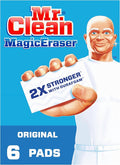 Mr. Clean Magic Eraser Original Cleaning Pads with Durafoam, Pack of 6