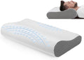 Ergonomic Cervical Pillow Pain Relief Memory Foam Neck Support Pillow for Neck Shoulder Pain Sleeping with Washable Pillowcase Orthopedic Contour Bed Pillows for Back Stomach Side Sleepers (Grey)