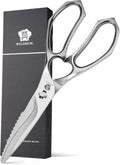 WILDMOK Kitchen Scissors Heavy Duty 8.8 Inch – Multi-Function Stainless Steel Kitchen Shears, Ultra Sharp All Purpose Kitchen Scissors with Detachable Blade