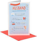 UK Greetings | Valentine's Day Card for Husband | I Love You Presents | Him, Boys, Men | Sweet Rhyming Design | With Envelope | 14.9 x 22.9 cm