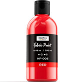 Nicpro Red Fabric Paint, 8.45 oz (250 ml) Fabric Paint for Clothes Permanent for Furniture Upholstery, Soft & Non-Toxic Textile Paint for Fabric DIY Crafts, T-shirt, Shoes Jeans Canvas for Kids Adult