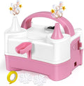 Electric Balloon Pump, Professional Balloon Inflator 600W 2 Inflation Modes, Accessories Included, Balloon Machine for Birthday, Weddings and Party Decoration (Pink)