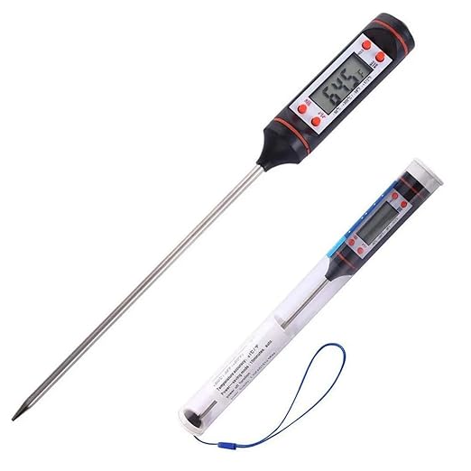 HYX Digital Food Thermometer Meat Thermometer LCD Screen Instant Read Probe for Cooking, BBQ, Water, Meat, Milk Thermometer