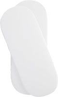 Clair de Lune 2 Pack Fitted Jersey Cotton Moses Basket Sheets 74 x 30 cm (White)