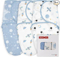GLLQUEN BABY Baby Swaddle Wraps for 0-3 Months Newborn,Oeko-tex100,100% Breathable Organic Cotton Fabric Swadding Blankets,3 Pack(Astronaut)