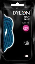 DYLON Hand Dye, Fabric Dye Sachet for Clothes, Soft Furnishings and Projects, 50 g - Navy Blue