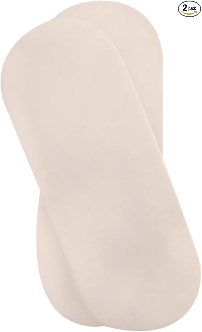 Clair de Lune 2 Pack Fitted Jersey Cotton Moses Basket Sheets 74 x 30 cm (Cream)