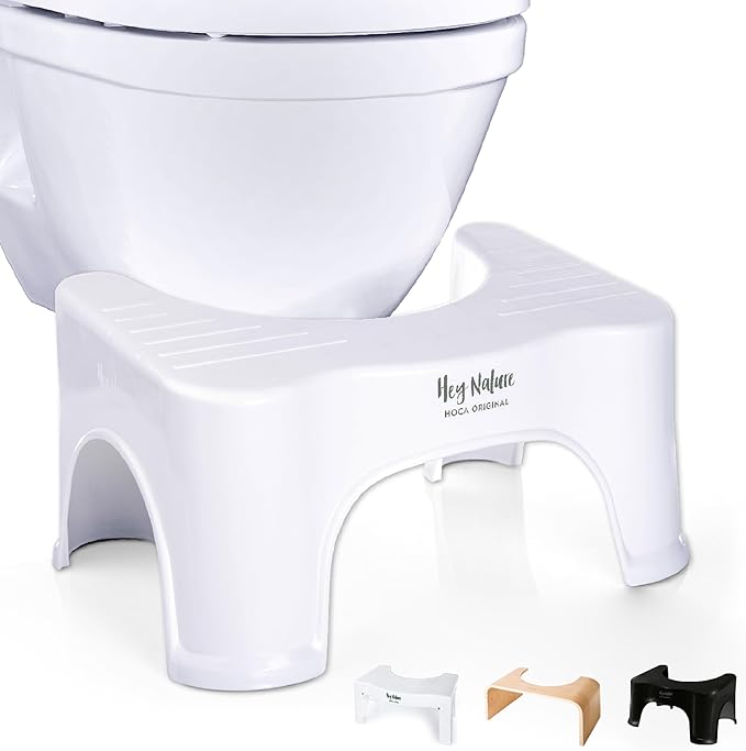 HOCA Original Bathroom Toilet Stool, Medically Tested Squatting Toilet Stool, Non-invasive Remedy for Haemorrhoids, Constipation, IBS, Flatulence, Bloating - Aligns Colon for Complete Bowel Movement