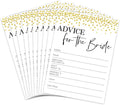 Huxters Hen Party Accessories – 20 Pcs Advice for The Bride Card Games – Luxurious Design with Printed Template – Ultra-Thick 350GSM Paper – Great for Bachelorette and Hen Party