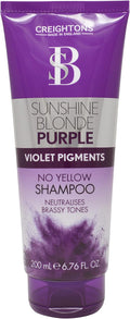 Creightons Sunshine Blonde Silver Tone Correcting Shampoo (200ml) - Brightens Blonde & Neutralises Brassiness. For Blonde, Platinum & White hair.