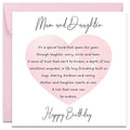 Printperfect mum birthday card, happy birthday mum card from daughter, sweet birthday card for mum, women (Pink Envelope)