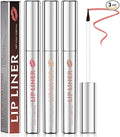 3Pcs Lip Stain Peel Off,Peel Off Lip Liner Stain Tattoo,Matte Lip Tattoo Long Lasting Waterproof Transferproof Lip Stains for Women Easy to Peel (Lip Liner, 1 Count (Pack of 3))