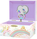 Giggle & Honey Musical Girls Jewellery Box, Unicorn Gifts for Girls, Unicorn Toys for 4-6, 15.2 x 11.8 x 8.9 cm