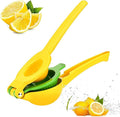 Lemon Squeezer - New Top Metal Citrus Squeezer 2 in 1 Lemon Juicer/Lime Squeezer, Robust Design, Anti corrosion and Dishwasher Safe, Faster, More Efficient Juicing
