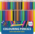SOL 72 Colouring Pencils, Assorted Colouring Pencils for Children & Adults with a Wide Colour Range, Break-Resistant Artist Drawing Tools for Arts & Crafts, Rich Vibrant Hue that Blend Smoothly
