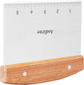 Dough Cutter, Dough Scraper with Wooden Handle and Food Grade Stainless Steel Blade, Pastry Scraper, 15CM
