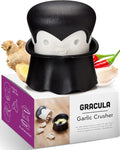 OTOTO Gracula Garlic Press, Garlic Mincer, Garlic Peeler Crusher, Halloween Kitchen - Also for Ginger, Nuts, Chili, Herbs - Spooky Goth Gifts