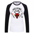 (9-10 Years) Kids Boys Long Sleeve Tops Stranger Things Season 4 Hellfire Club T-Shirts Autumn Pullover