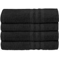 (Black, Pack of 4) Pack of 2 or 4 Big Large Jumbo Bath Sheets Towels Soft Cotton Prime Egyptian Bale Sets