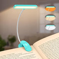 Gritin 19 LED Book Light, Reading Light Book Lamp for Reading at Night with Memory Function, 3 Eye-Protecting Modes& 5 Brightness Levels, Large Lamp Area, 360° Flexible for Reader-Blue