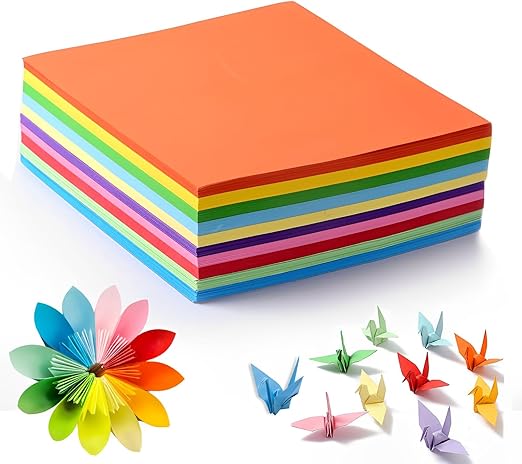 100 Sheets A4 Coloured Paper - Assorted Colours for DIY Arts & Crafts/Paper Cutting/Drawing/Origami
