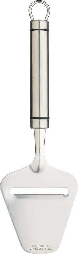 KitchenCraft Oval Handled Professional Stainless Steel Cheese Planer, Cheese Slicer Kitchen Tool, 23.5cm