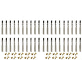 60 Pcs Lyre Harp Tuning Pin Nails with 60 Pcs Rivets Set for Lyre Harp Small Harp Musical Stringed Instrument