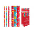 Christmas Gift Wrap Paper 3 Rolls x 20M (60 Metres) presents gifts
