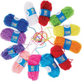 Baker Ross AG238 Coloured Wool Value Pack — Creative Kids' Arts and Craft Supplies to Decorate Cards, Collage and Projects (Pack of 10), Assorted, 10g