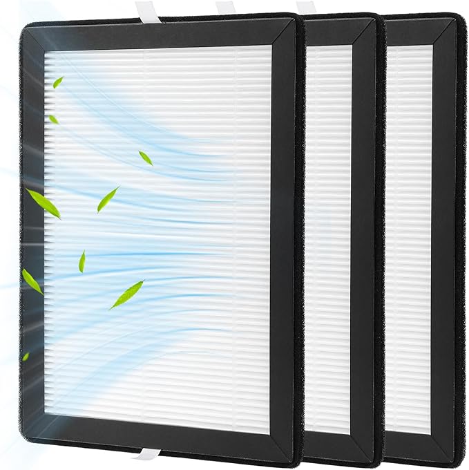 3 Pack HEPA Filter Compatible with MeacoDry Arete One 10L &12L Dehumidifier and Air Purifier 2 in 1 H13 Hepa Filter Replacement für MeacoDry Arete One (21x15.5x1cm)