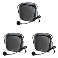 3X Portable Voice Amplifier, Booster with Microphone Loudspeaker Personal PA System