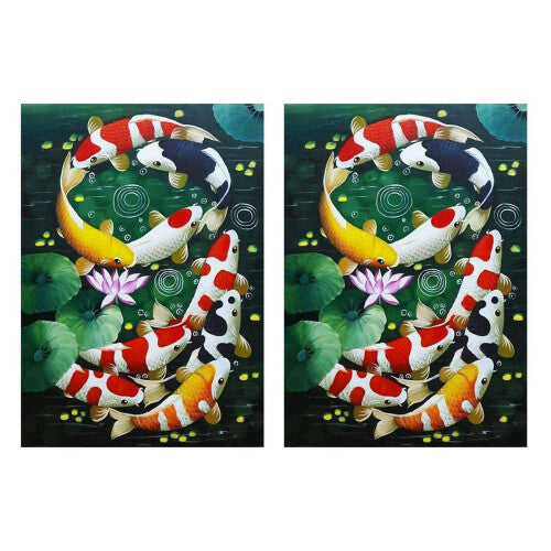 2X 5D Art Full Diamond Kits Embroidery Home Decors