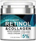 Advanced Retinol Collagen Cream for Face with 5% Hyaluronic Acid Anti-Aging Retinol Cream Anti-Wrinkle Reduce Fine Lines Lifting and Firming Cream 24-Hour Facial Care Suitable For Most Skin Types 50ml