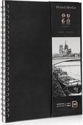 A4 Sketch Books, 200GSM Thick Paper Spiral Bound Sketchbook Hardback Sketch Pad for Drawing and Sketching 40 Sheets/80 Pages