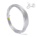 32.8 Feet Silver Aluminum Craft Wire, 16 Gauge 1mm Bendable Metal Wire, Aluminum Armature Wire for Sculpting, Bike Modelling,Making Dolls Skeleton,Floral Making,jewellery making