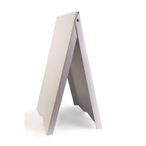 (White, No) A-Board Pavement Sign Display Stand PVC Print UV