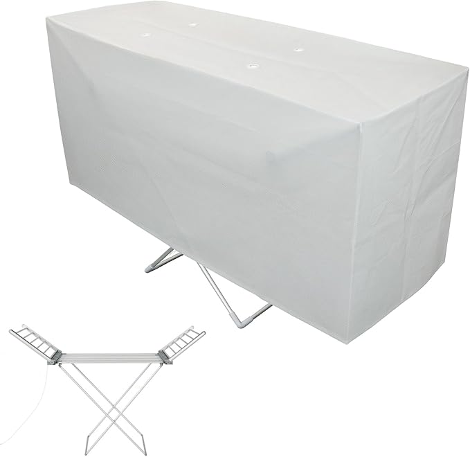 【Value Choice】Winter Essential Delixike Heated Clothes Airer Drying Cover, Heavy Duty Electric Clothes Dryer Cover Helps to Speed Up Drying and Save Winter Bill