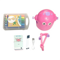 Interactive Educational Drawing Robot, 100 Drawing Cards, Pink